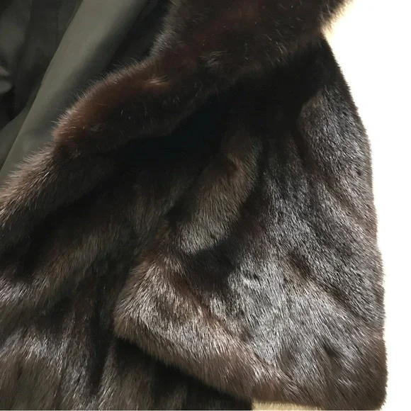 Vintage Genuine Mink Fur Coat - Picture 7 of 13